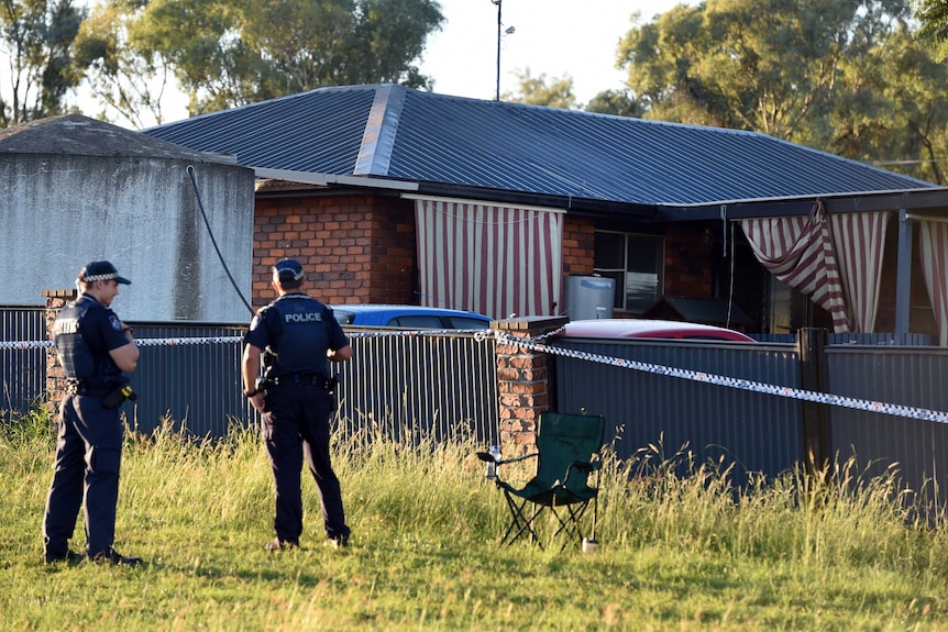 Police at house in Biddeston