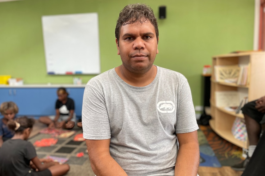 A man in a classroom