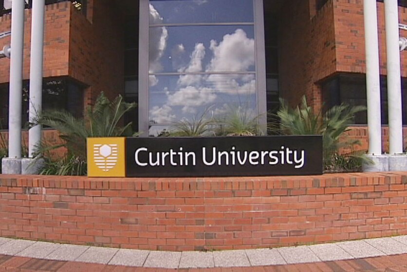 A sign outside Curtin University