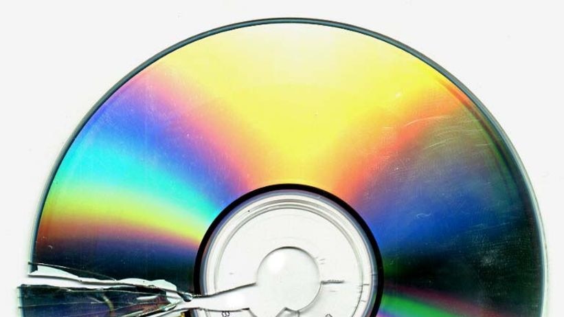 A shattered CD