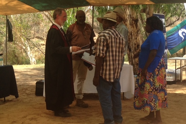 Justice Mansfield in Borroloola