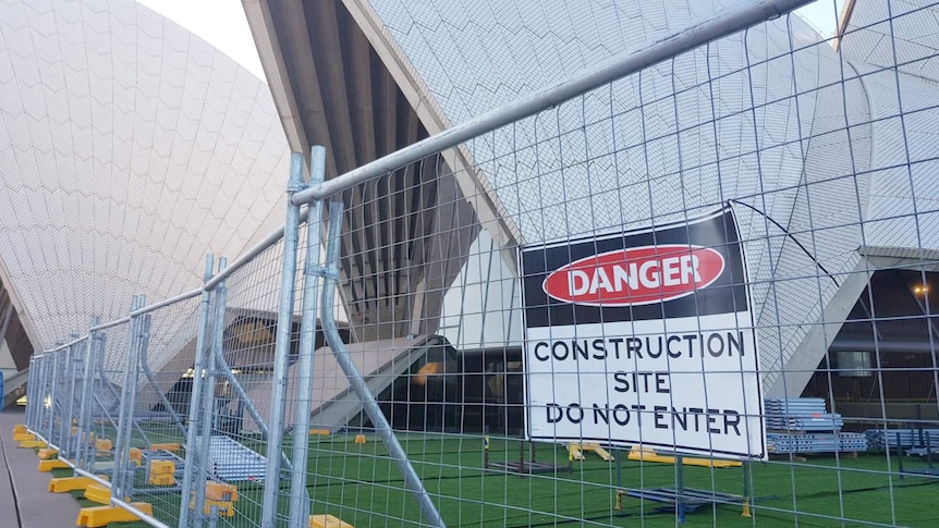 A building site at Sydney Opera House.