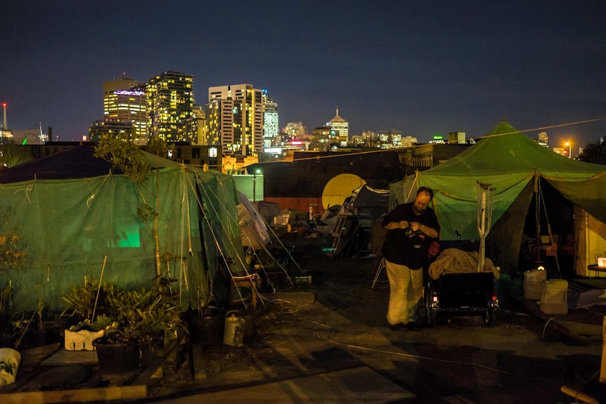 Inside the Redfern Tent Embassy