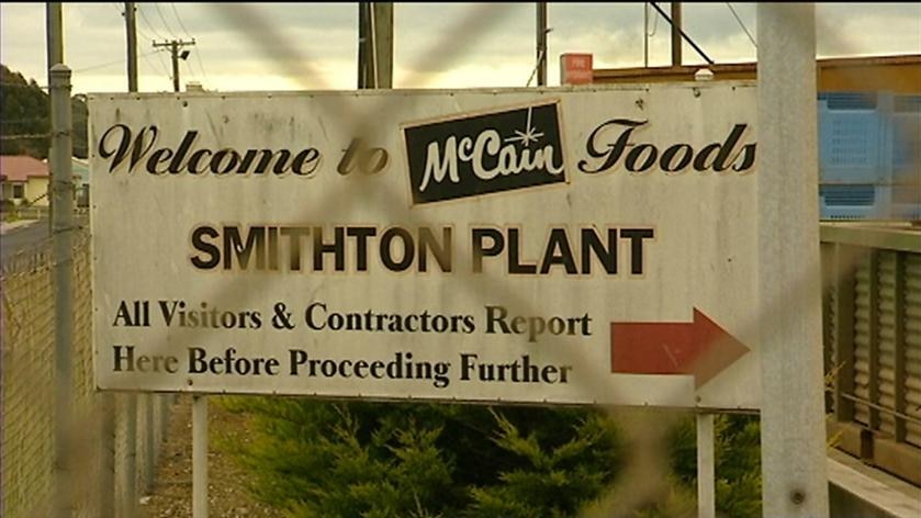 A downturn in demand means McCain's Smithton processing factory needs fewer potatoes.