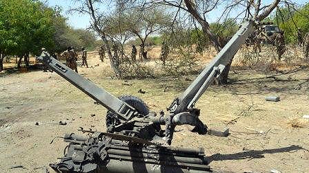 Boko Haram fighters' anti-aircraft gun destroyed by Nigerian army