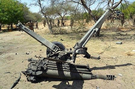 Boko Haram fighters' anti-aircraft gun destroyed by Nigerian army