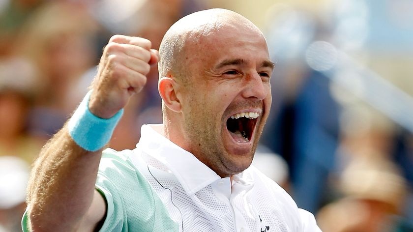 Welcome back: Ljubicic fired 17 aces in his upset victory.