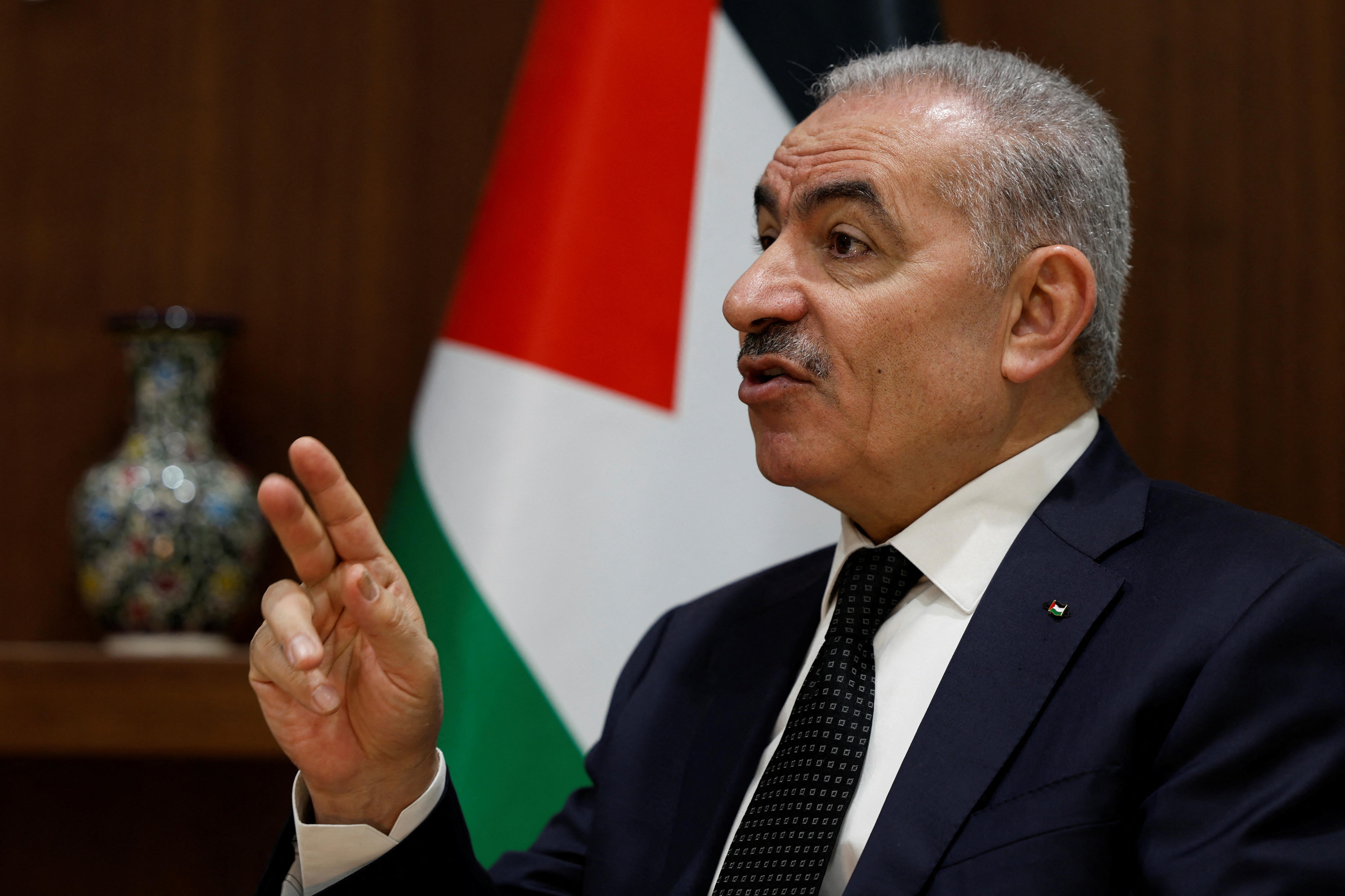 Palestinian Prime Minister Mohammad Shtayyeh Submits Government's ...