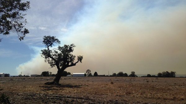 Meelon fire in Shire of Murray