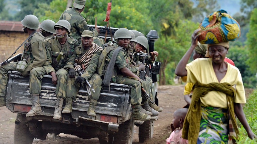 Democratic Republic of Congo soldiers