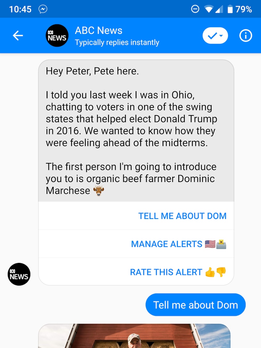 Example of Pete in DC content on ABC News on Messenger