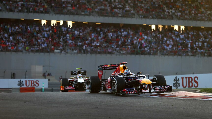True class ... Sebastian Vettel sensationally made the podium after starting the race in last place.