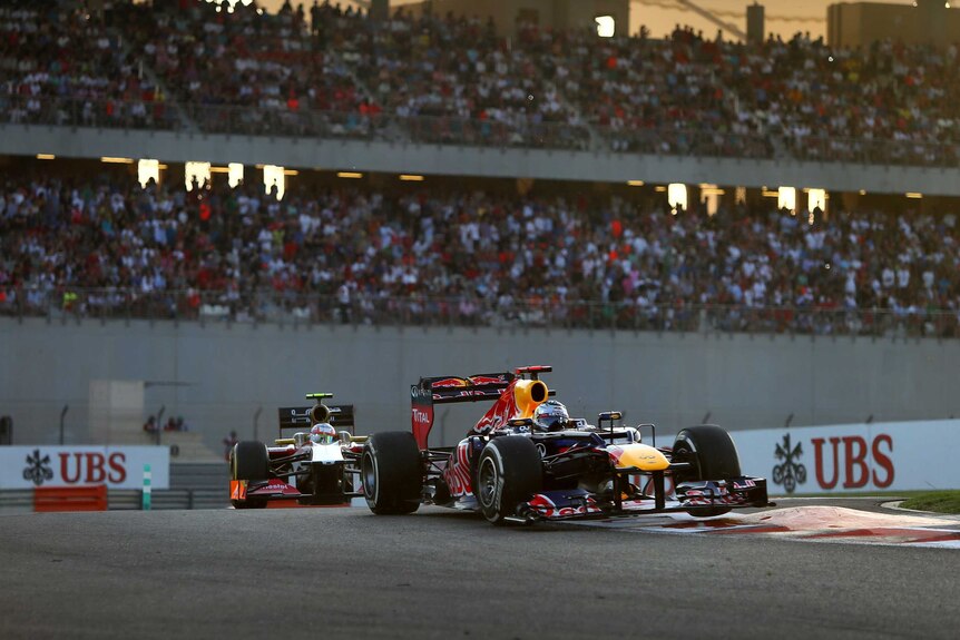 True class ... Sebastian Vettel sensationally made the podium after starting the race in last place.