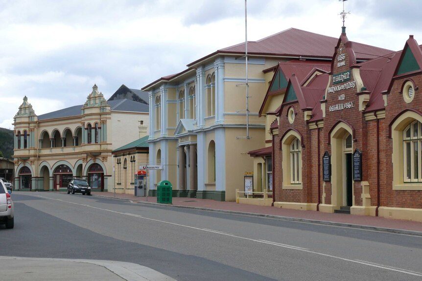 Quiet street with heritage buildings