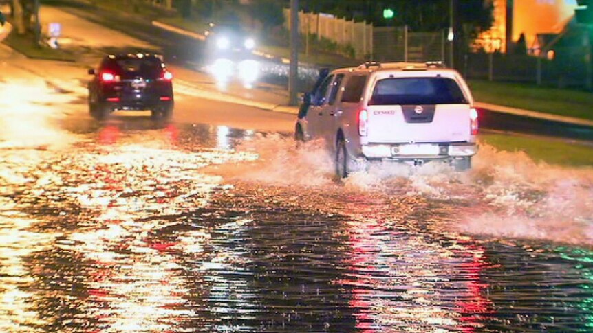 Flash-flooding in Melbourne