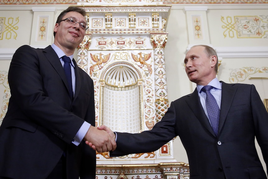 Serbian and Russian presidents