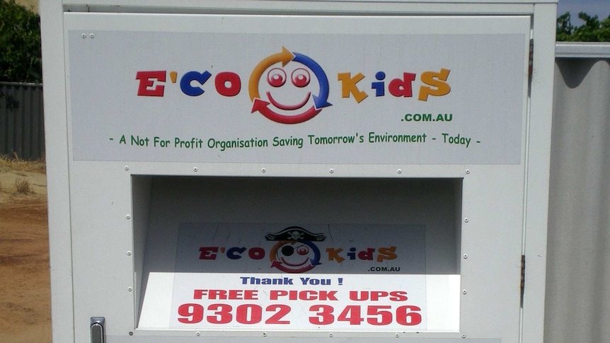 E'Co Kids charity bins featured images of poor African children