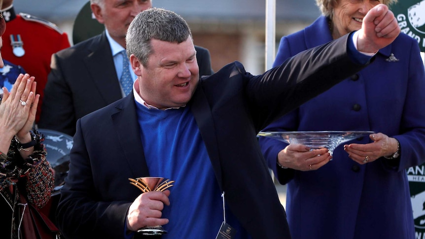 Gordon Elliott celebrates