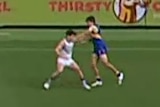 Andrew Gaff punches Andrew Brayshaw