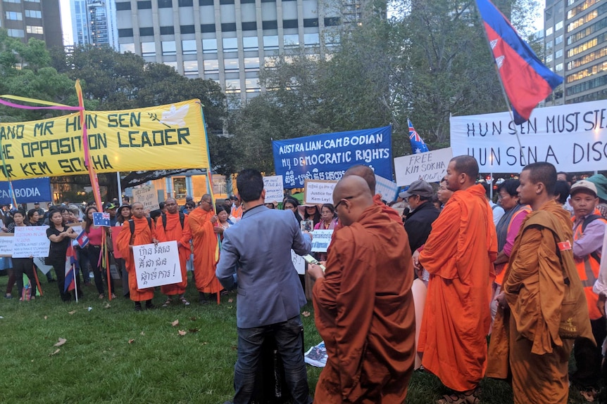 Cambodian community protests