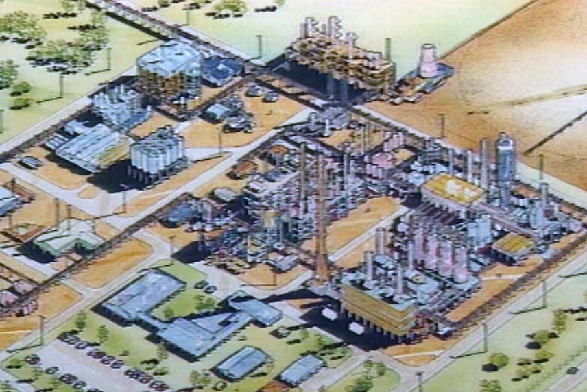 Proposed Kwinana petrochemical processing plant.