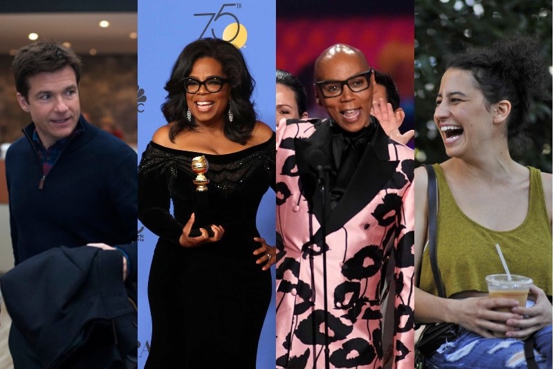 From the left: Jason Bateman, Oprah Winfrey, Ilana Glazer and RuPaul