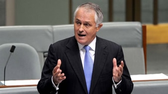 File photo: Turnbull in Parliament (AAP : Alan Porritt)