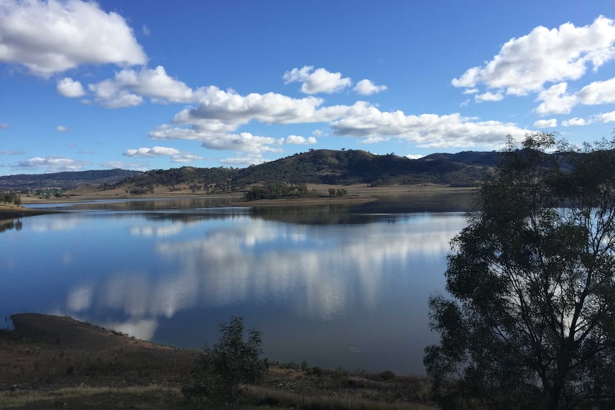 Chaffey Dam after rain in late June, 2015.