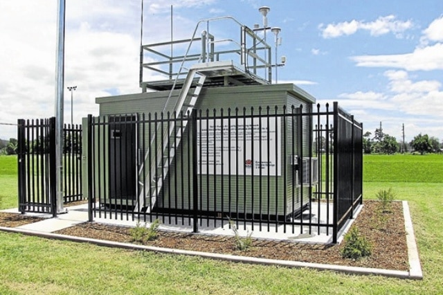 An air quality monitoring station at Singleton.