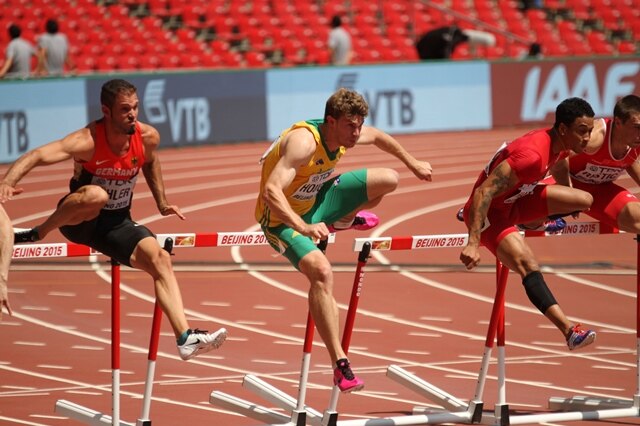 Nick Hough at the world athletics championships