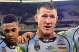Paul Gallen addresses NSW troops after Origin II win