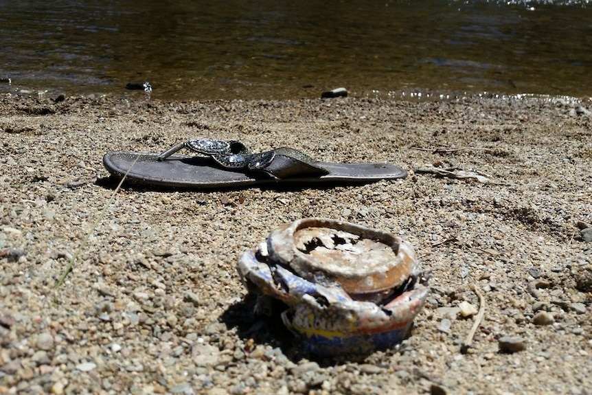 Rubbish found in ACT waterways.