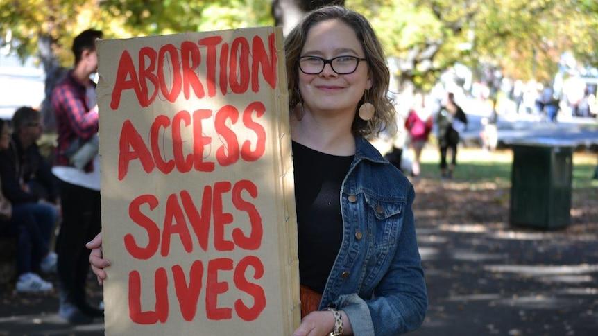 Elizabeth Smith was amongst the crowd at the abortion access rally