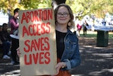 Elizabeth Smith was amongst the crowd at the abortion access rally
