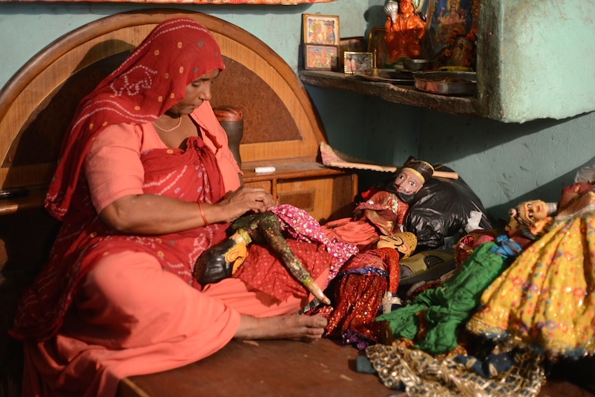 Puppet crafter Basanti Devi