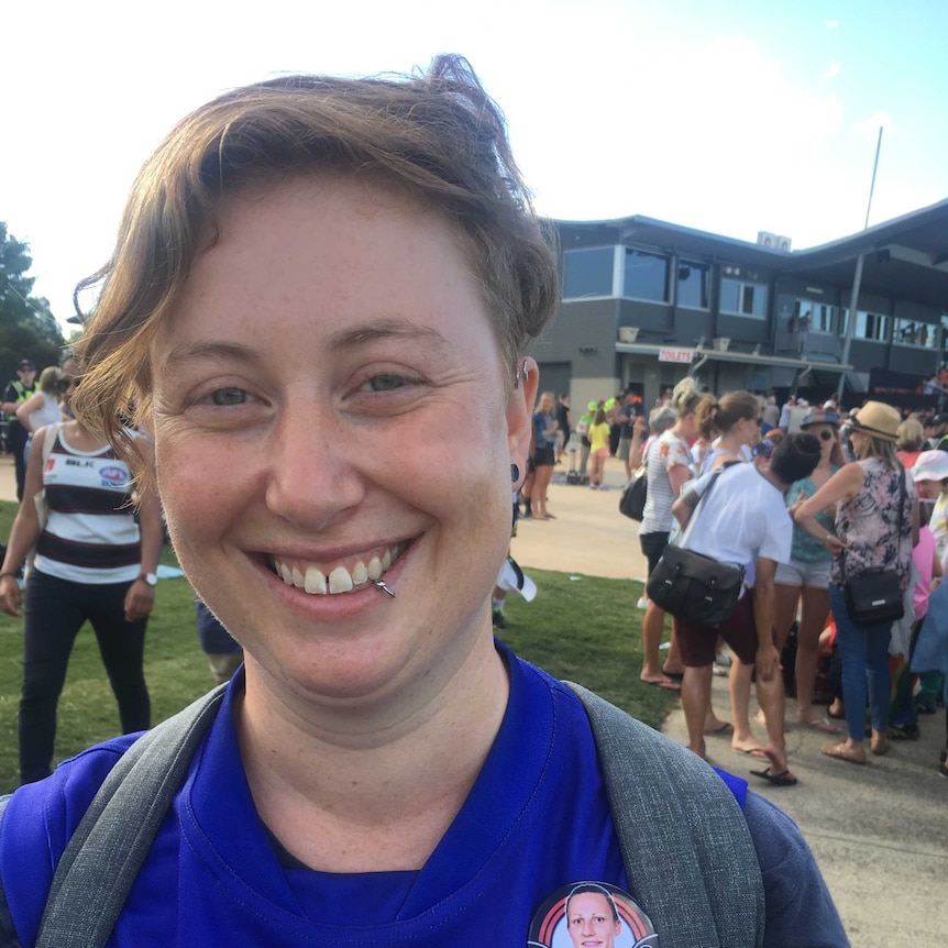 Kate O'Halloran at a football game.