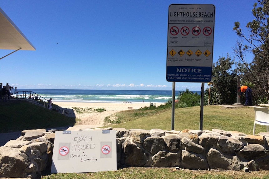 Lighthouse Beach is closed after a shark attack on a surfer.