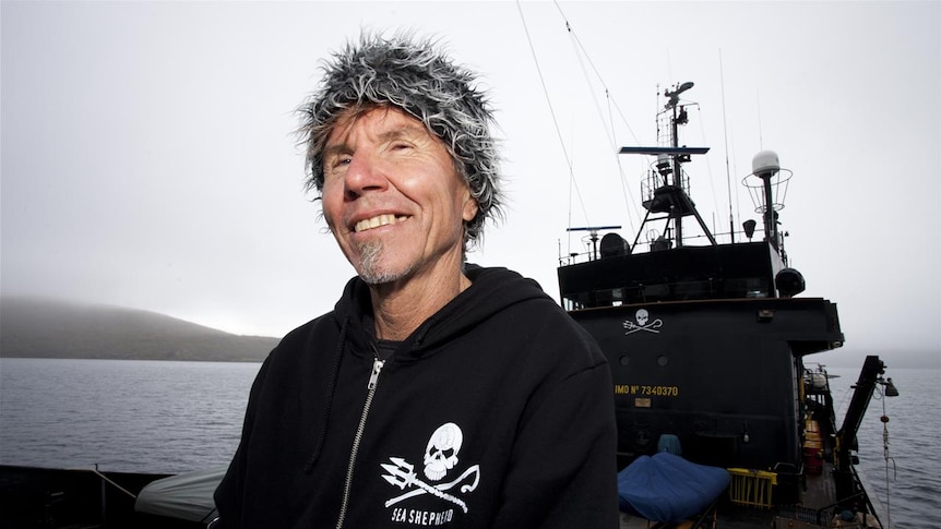 Sea Shepherd crew member