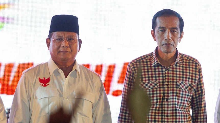 Prabowo Subianto and Joko Widodo