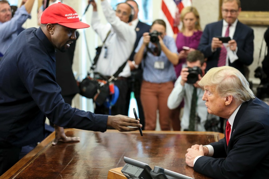 Kanye West meets Donald Trump in October 2018
