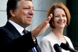 Jose Manuel Barroso praised Julia Gillard's climate change plans.