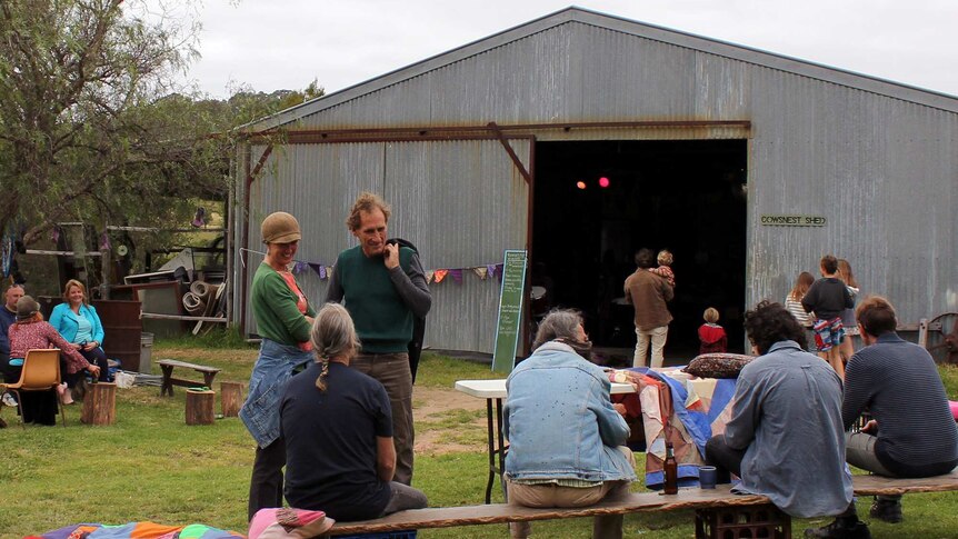 Another party at the Cowsnest Community Farm shed