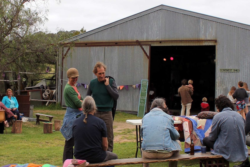 Another party at the Cowsnest Community Farm shed