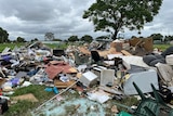 An image of piles of rubish at an acacia ridge park