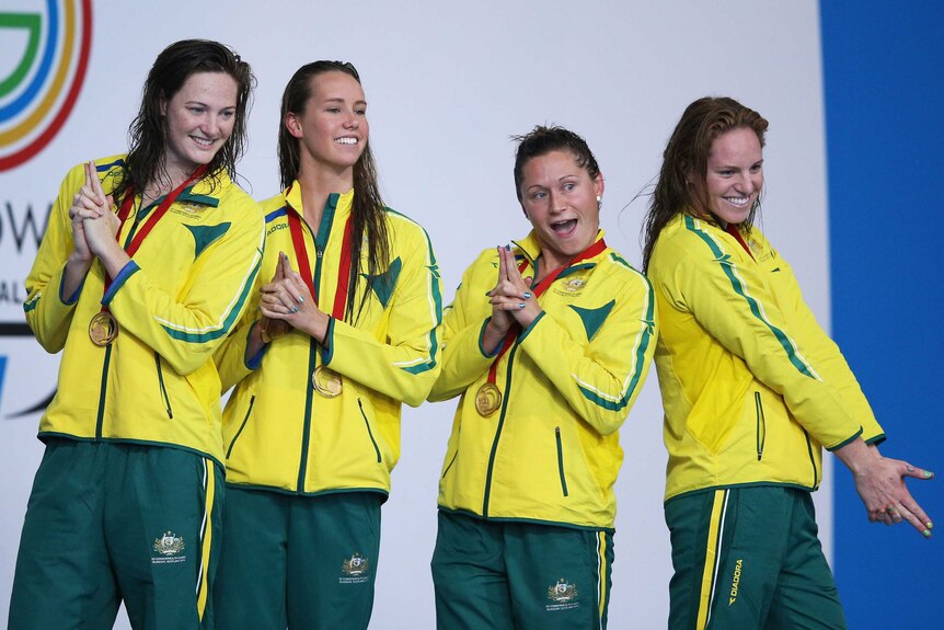 Australia's 4 x 100m medley relay team