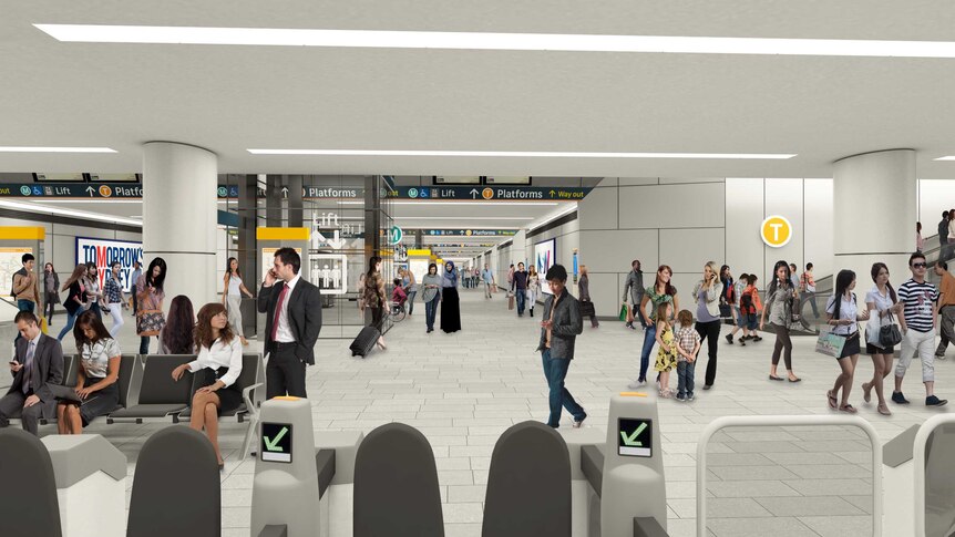 Image of planned changes to Sydney's Central Train Station
