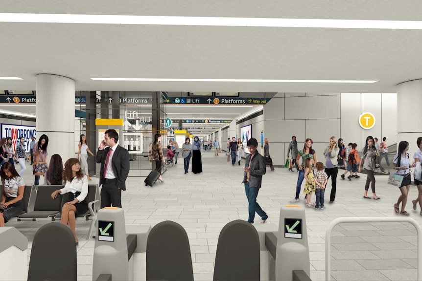 Image of planned changes to Sydney's Central Train Station