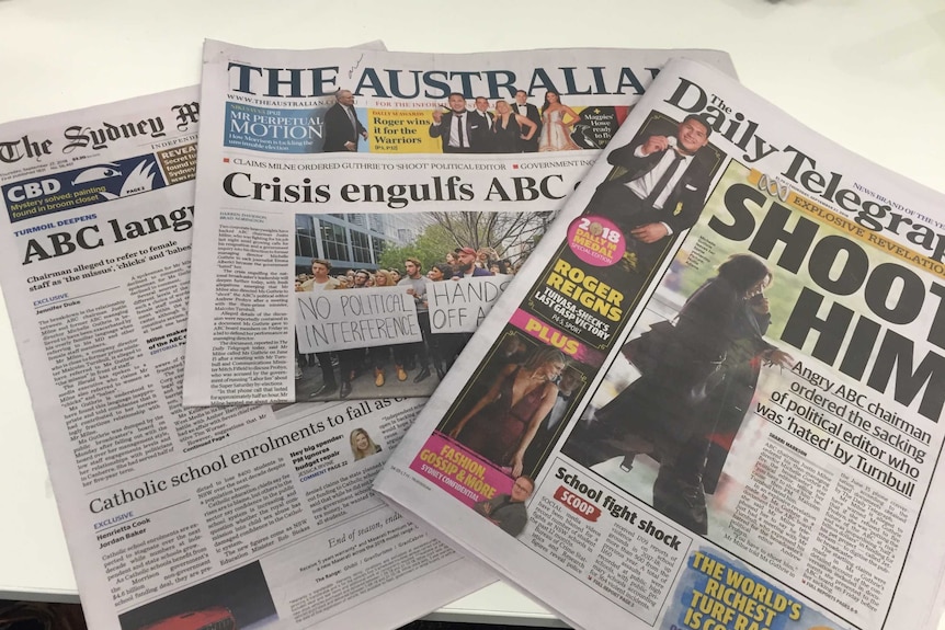 Newspapers of the coverage