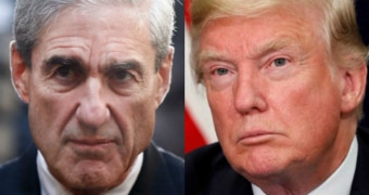 Robert Mueller and Donald Trump.