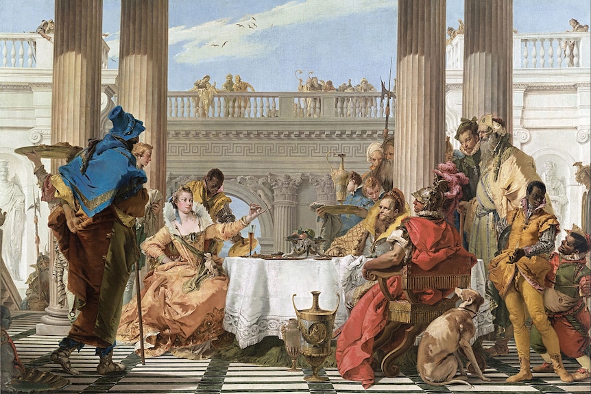 Tiepolos painting The banquet of Cleopatra